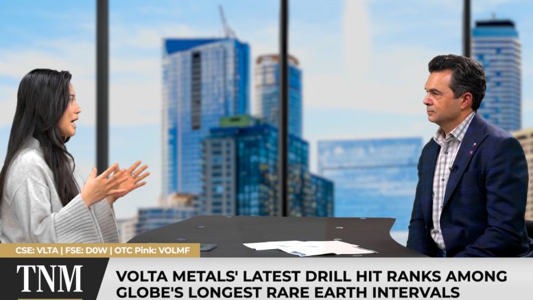 JV Video: Volta Metals cuts strong rare earths in Ontario